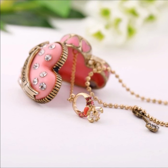 Swarovski Pink Box Of Love Necklace New With Tags - Picture 6 of 6